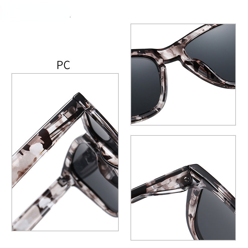 Polarized Square Eyeglasses Frames Sun Glasses