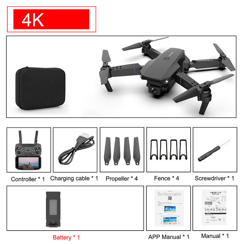 E88 Pro Drone 4k HD Dual Camera