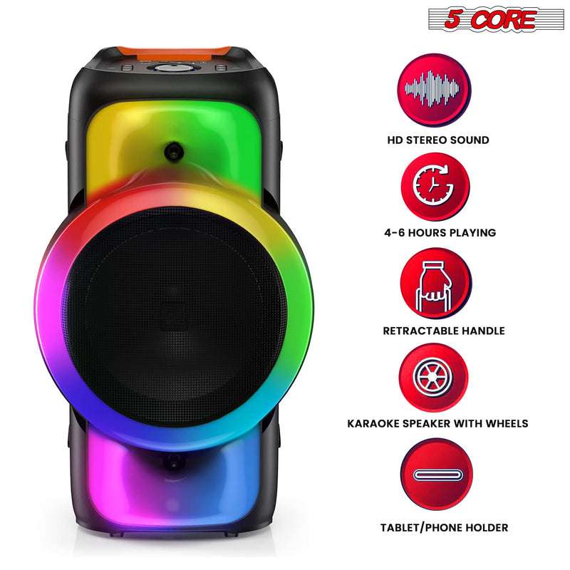 Karaoke Machine Bluetooth Portable Singing PA Speaker