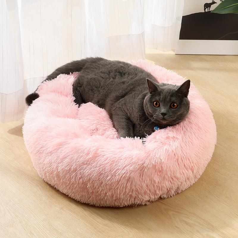 Colorful Fluffy Warm Comfortable Pet Bed