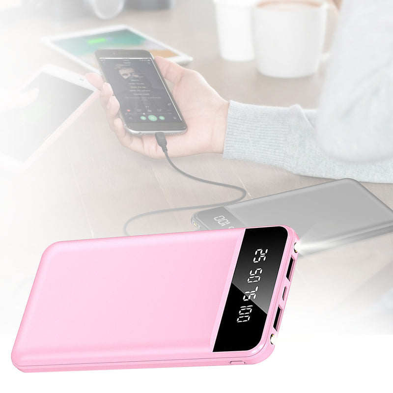 10000mAh Power Bank Portable Ultra Slim Charger