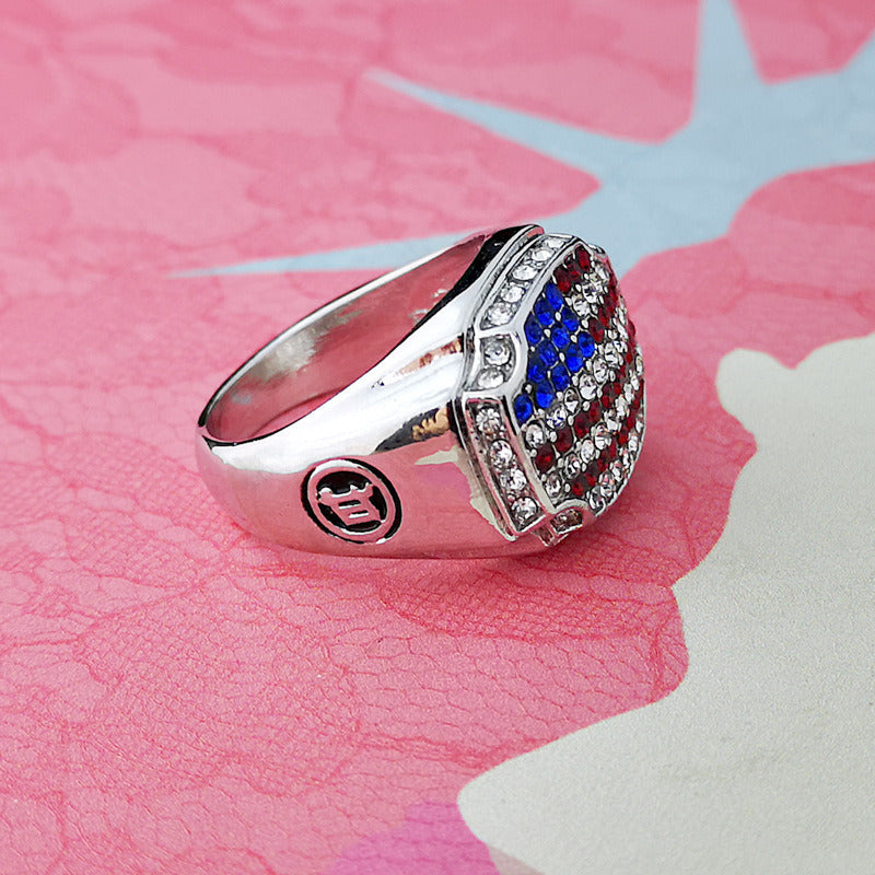 American national flag ring