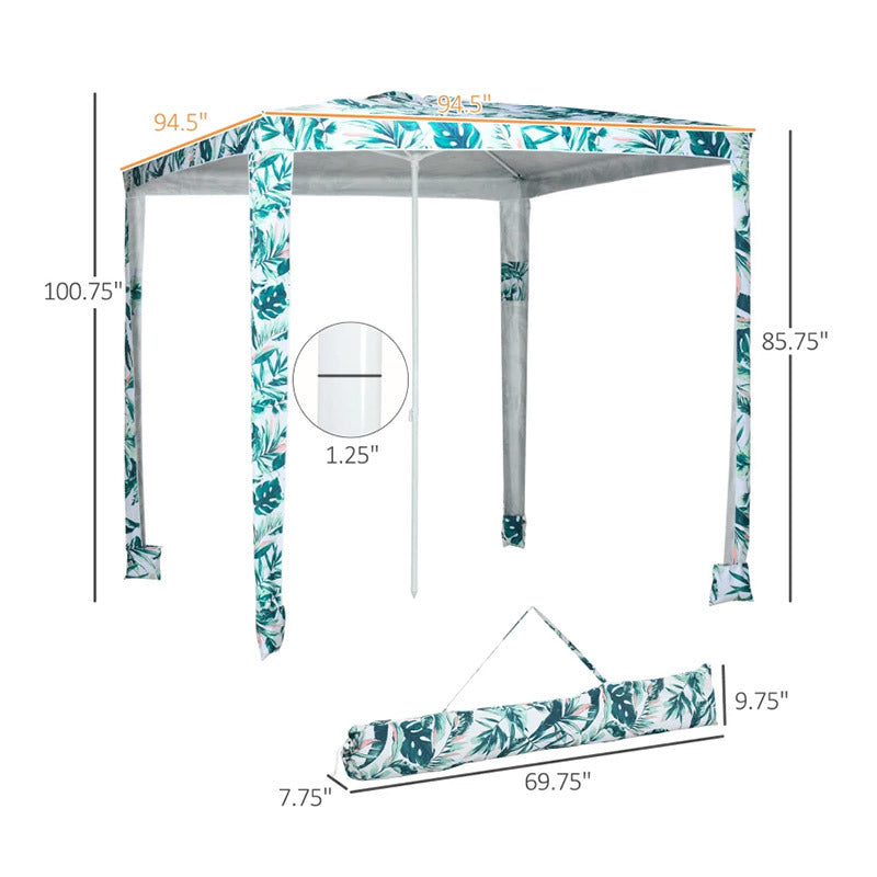 Foldable Easy-Assembly Sun-Shade Shelter Beach Canopy