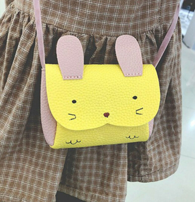 Rabbit Purses Bag Baby Kids Girls PU Leather Shoulder Bag