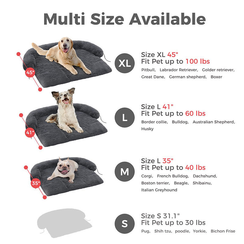 Dog Mat Furniture Protector Fluffy Dog Couch Bed