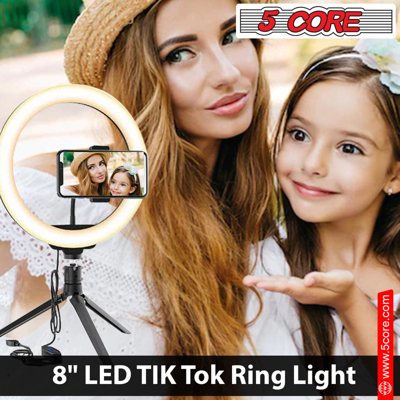 10\" LED TIK Tok Ring Light with Tripod Stand Phone Holder Ringlight Stand