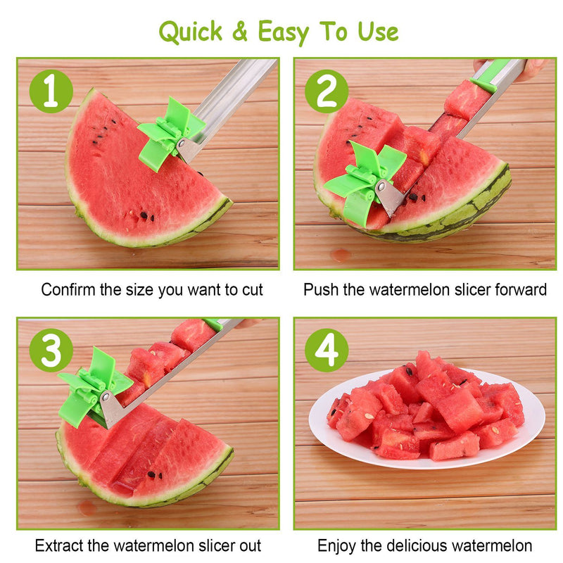 Watermelon Cubes Windmill Cutter Melon Knife