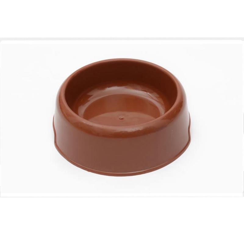 Pet Candy-Colored Lightweight Plastic Single Bowl