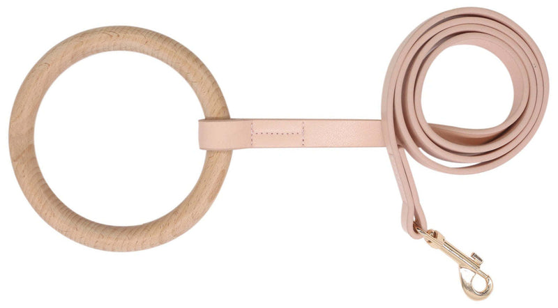 Boutique Series Beechwood and Leather Designer Dog Leash