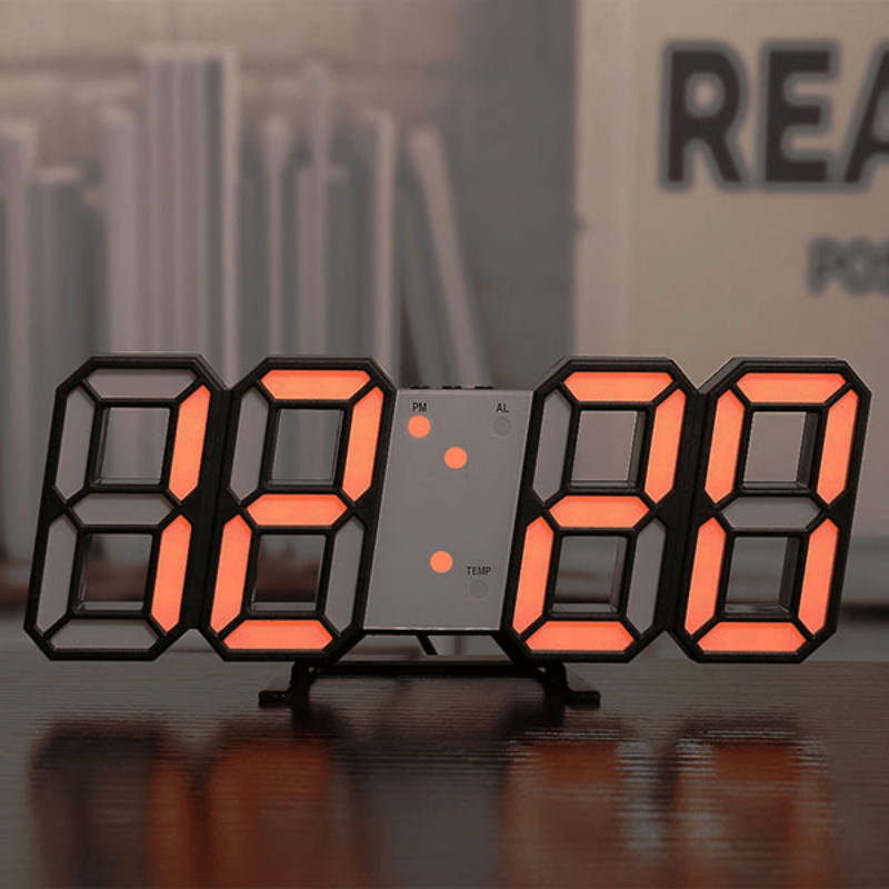 3D LED Digital Clock Bedroom Home Decor