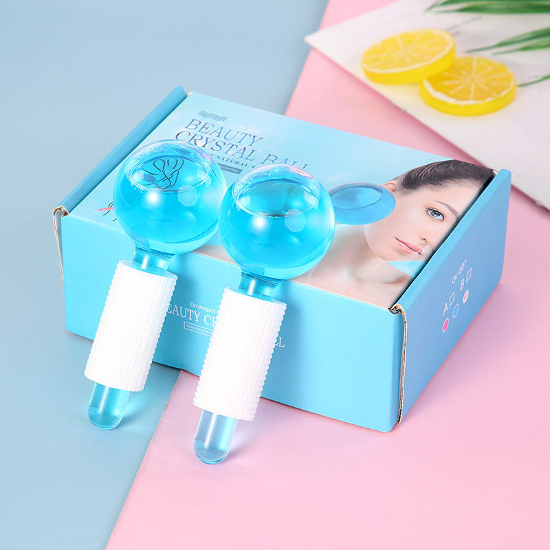 Facial Massager Crystal Glasses Ball Skin Care Tools