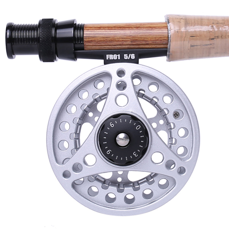 Kylebooker Fly Fishing Reel Large Arbor with Aluminum Body Fly Reel