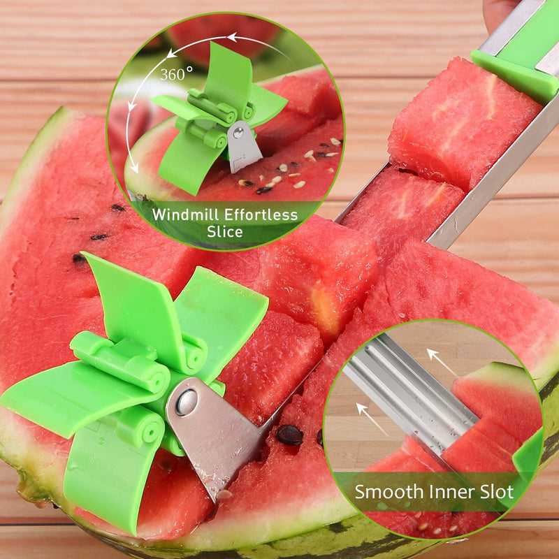 Watermelon Cubes Windmill Cutter Melon Knife