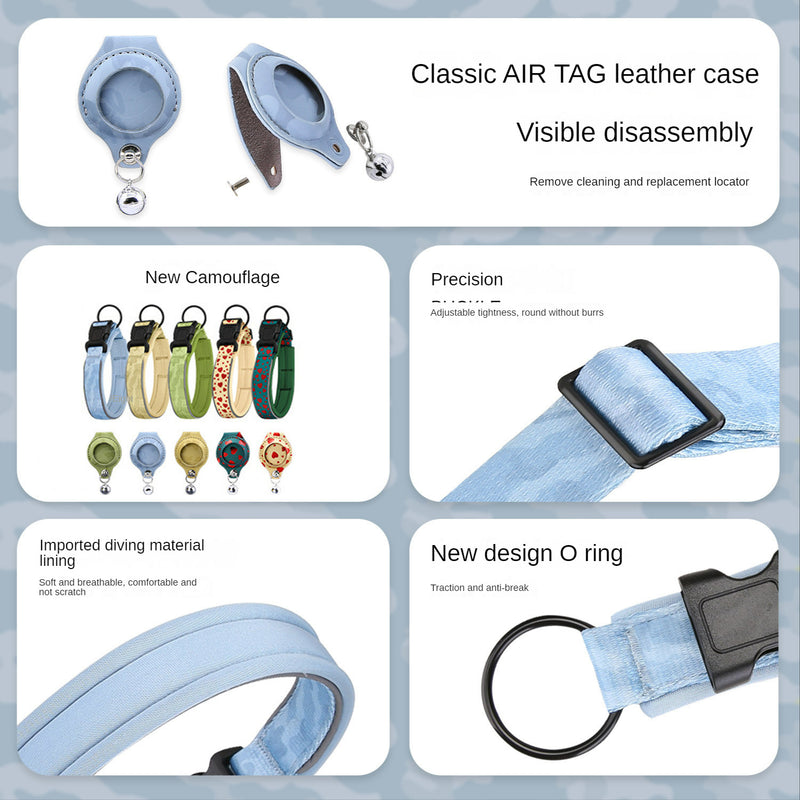 Pet Collar with AirTag Case Holder