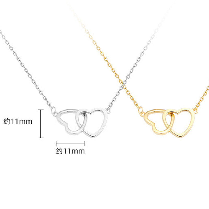 Heart-shaped Necklace Women Korean Version Clavicle Chain Wild Valentine's Day Gift