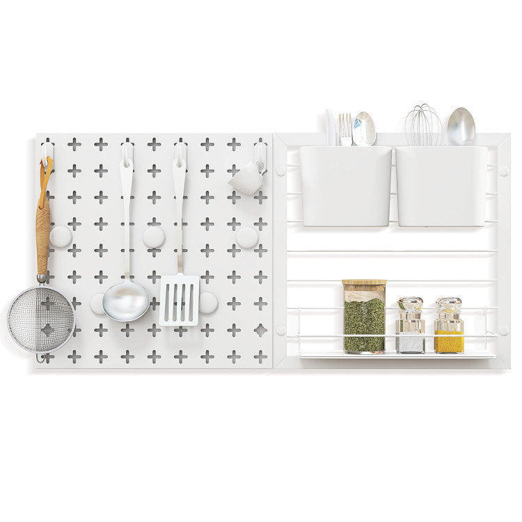 Combination Wall Organizer with Magnets and Hooks