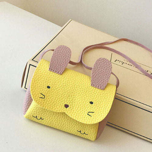 Rabbit Purses Bag Baby Kids Girls PU Leather Shoulder Bag