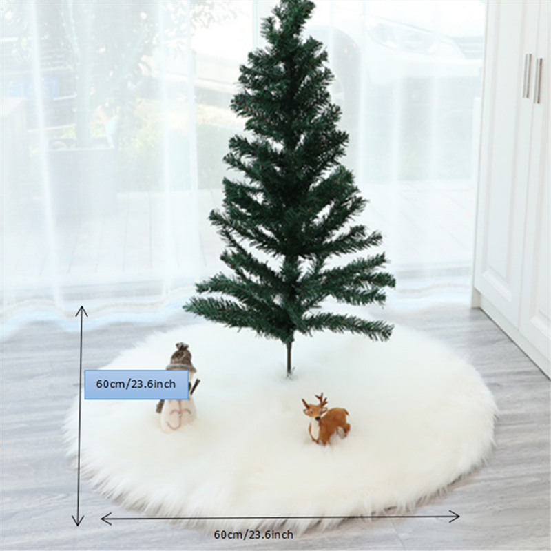 Snow White Faux Fur Christmas Tree