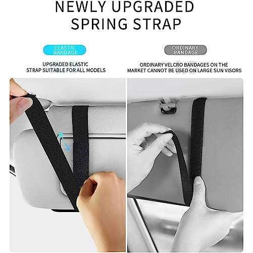 Car Sun Visor Organizer Glasses Case Storage Bag