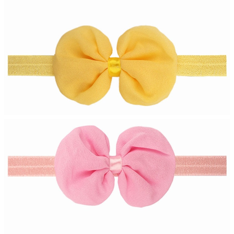 2 Pieces Baby Headband for Child Bowknot Headwear