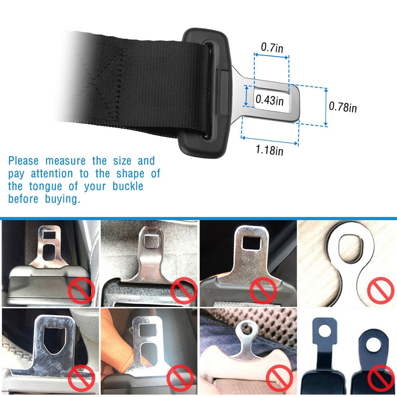 Buckle Tongue Webbing Extension Safety Belt