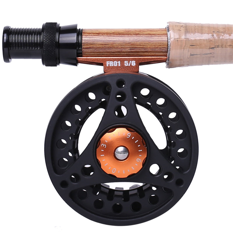 Kylebooker Fly Fishing Reel Large Arbor with Aluminum Body Fly Reel