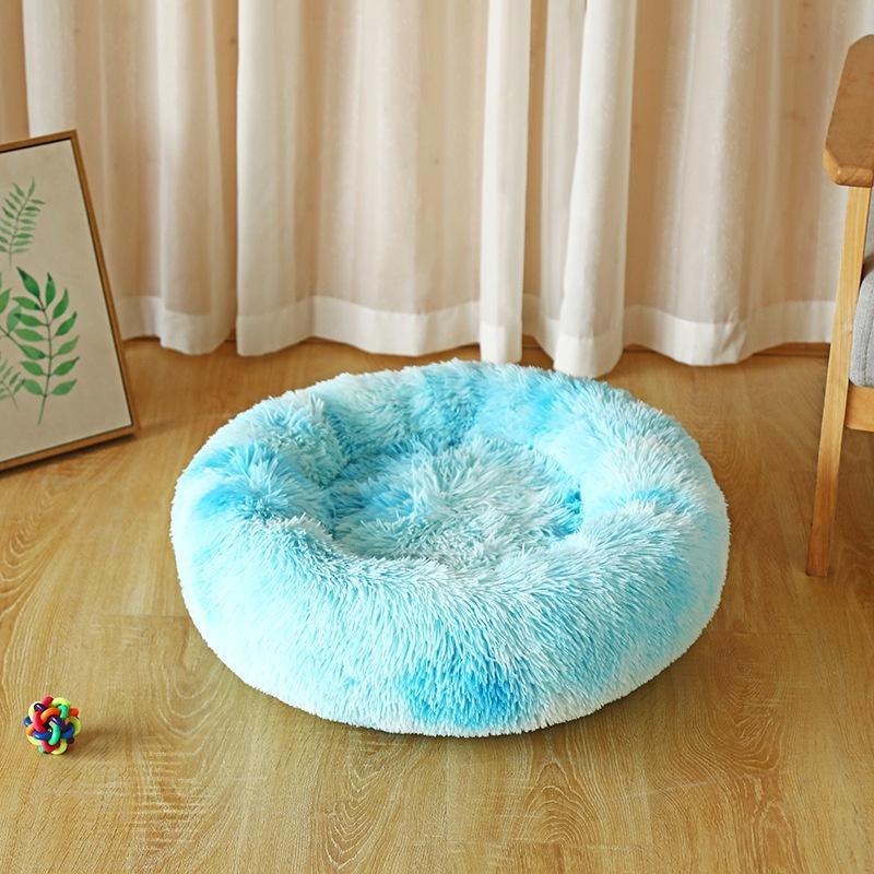 Colorful Fluffy Warm Comfortable Pet Bed