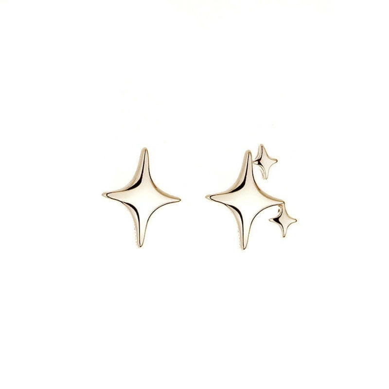 Asymmetrical Star Stud Earrings