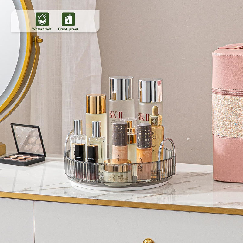 Rotating Makeup Organizer Acrylic Perfume Organizer Clear Skincare