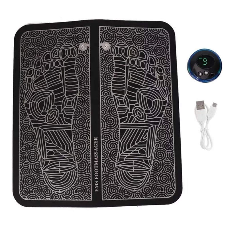 Electric EMS Foot Massager Pad Foot Massage Mat Feet Muscle Stimulator Improve Blood Health Care