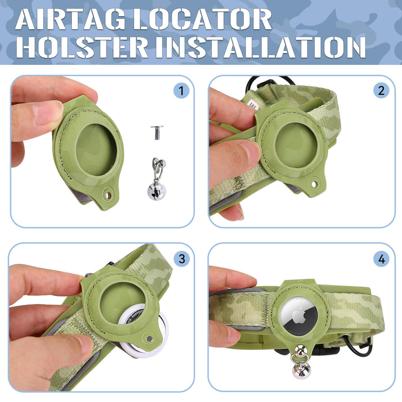 Pet Collar with AirTag Case Holder