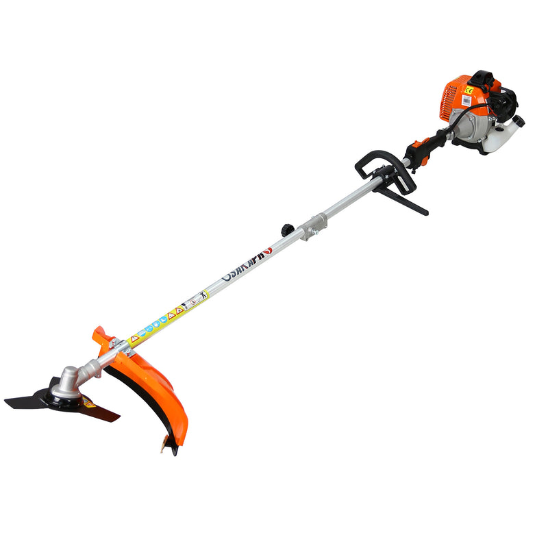 Garden Tool System with Gas Pole Saw Hedge Trimmer