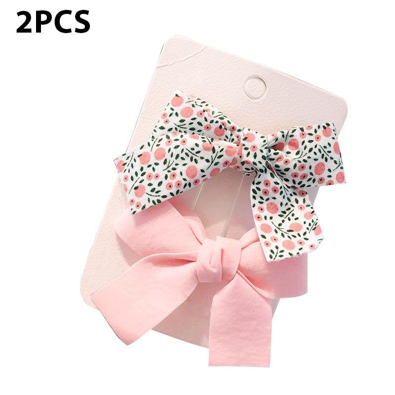 Clips Solid Color Floral Pattern Children Hairpins