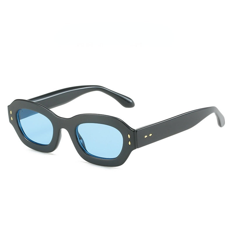 Polygonal Fashion Sun Glasses Retro Small Frame  Sunglass