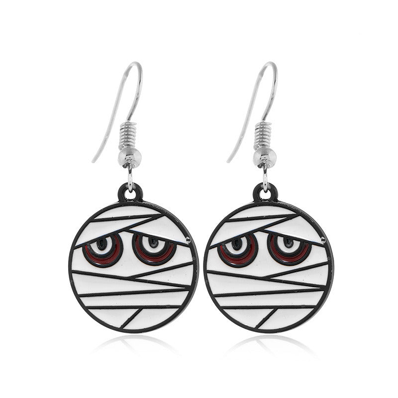 Creative Mummy Ghost Halloween Earrings