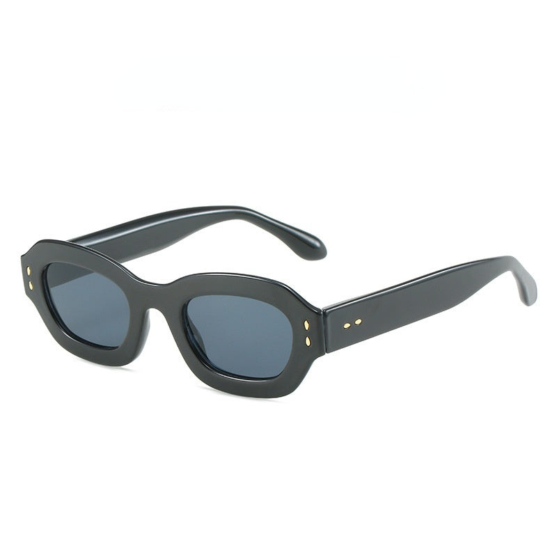 Polygonal Fashion Sun Glasses Retro Small Frame  Sunglass