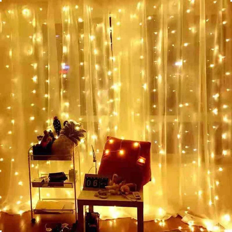 Curtain Garland Merry Christmas Decorations