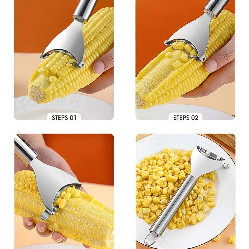 Stainless Steel Corn Planer Peeler Cob Remover Tool