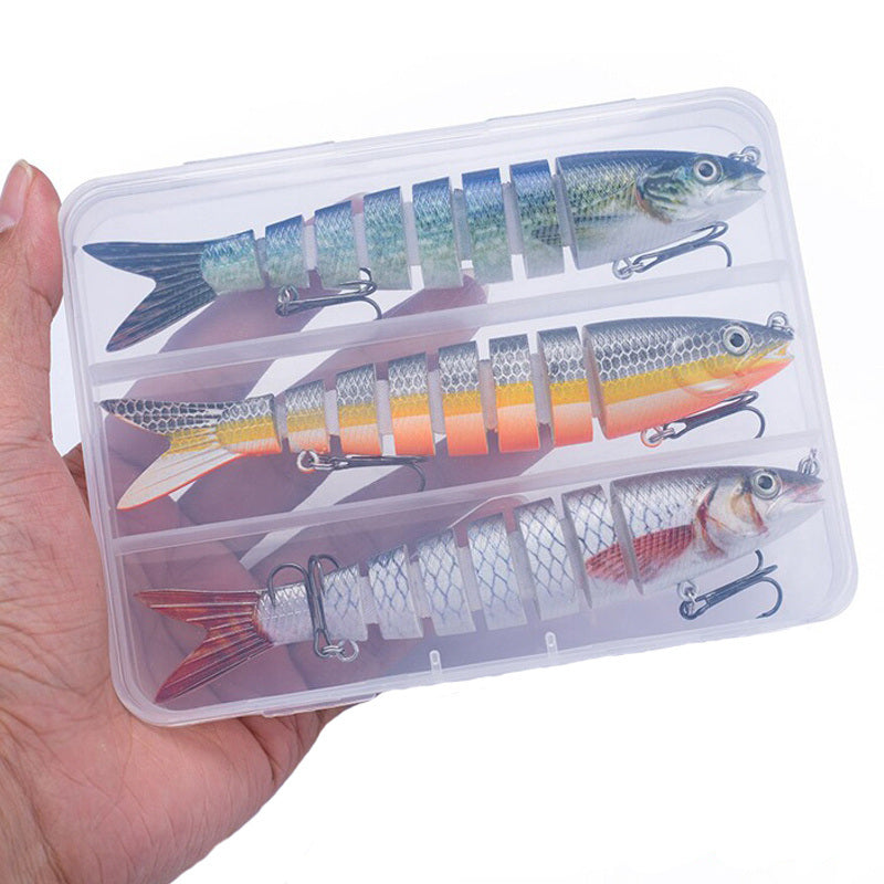 Multi Jointed Artificial Bait Slow Sinking Bionic Bait Ice Fishing Gear