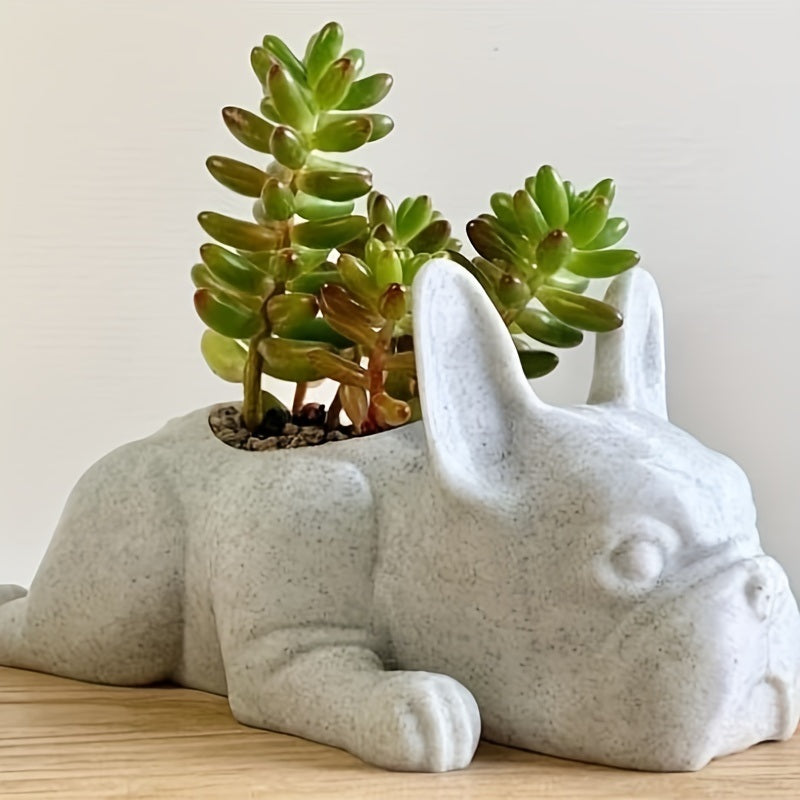 French Bulldog Shape Cute Bonsai Flower Pots