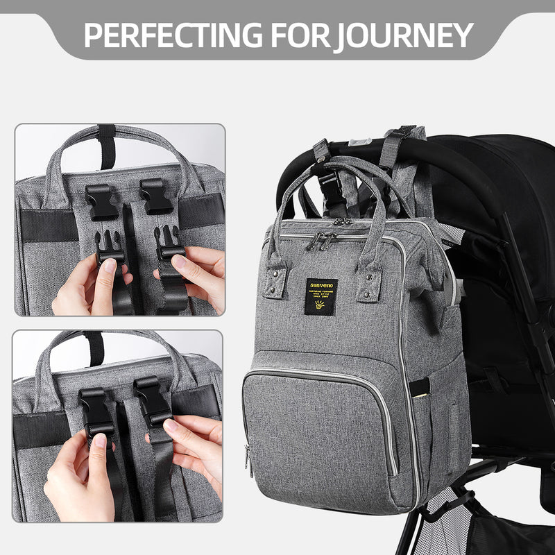 Stylish Upgrade Diaper Multifunction Travel Backpack