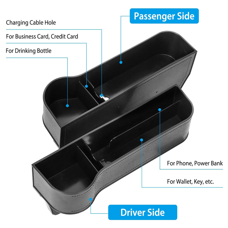 Console Side Organizer Car Seat Gap Storage Box Pocket