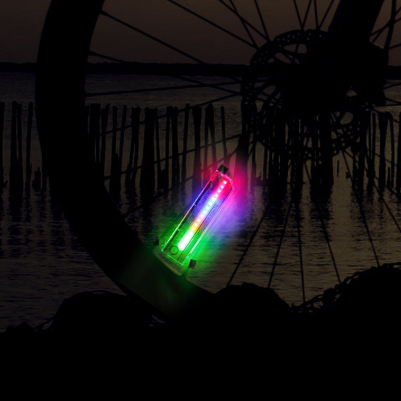 LED Patterns Cycling Lights Rainbow Wheel Tire Flash Lamp