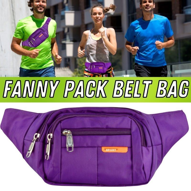 Sling Shoulder Travel Sport Pouch Unisex Fanny Pack Belt Waist Bag