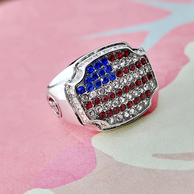 American national flag ring