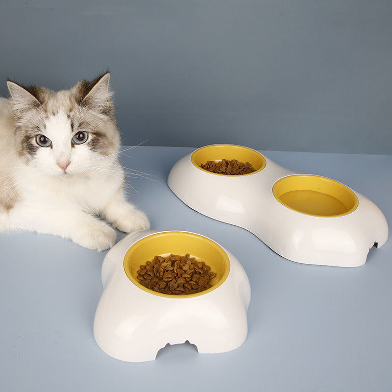 Egg-Shaped Pet Bowl Drinking Water Single Double Bowl