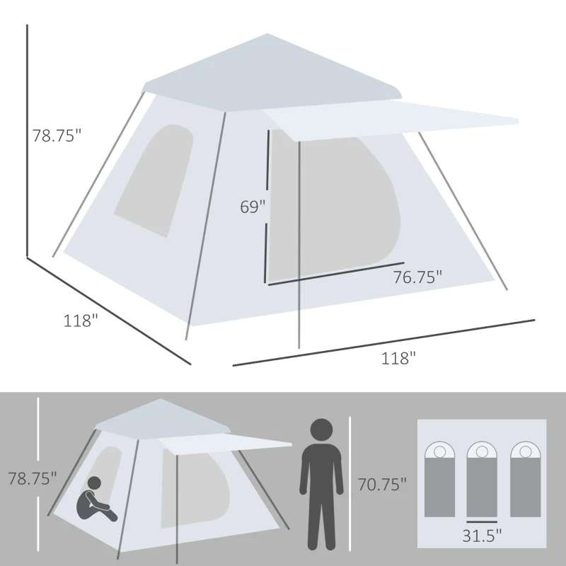 Hiking Traveling Portable Backpacking Camping Tent