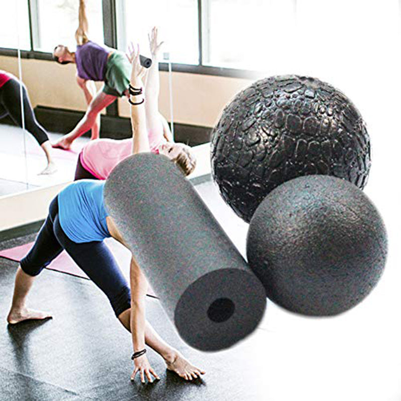 Yoga Massage Set EPP Hollow Yoga Column Foam Roller Blocks Massage Yoga Ball