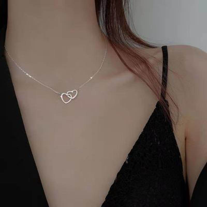 Heart-shaped Necklace Women Korean Version Clavicle Chain Wild Valentine's Day Gift