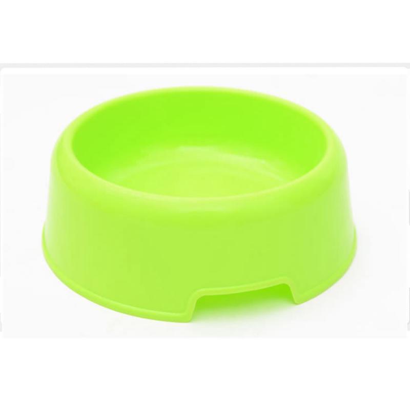 Pet Candy-Colored Lightweight Plastic Single Bowl